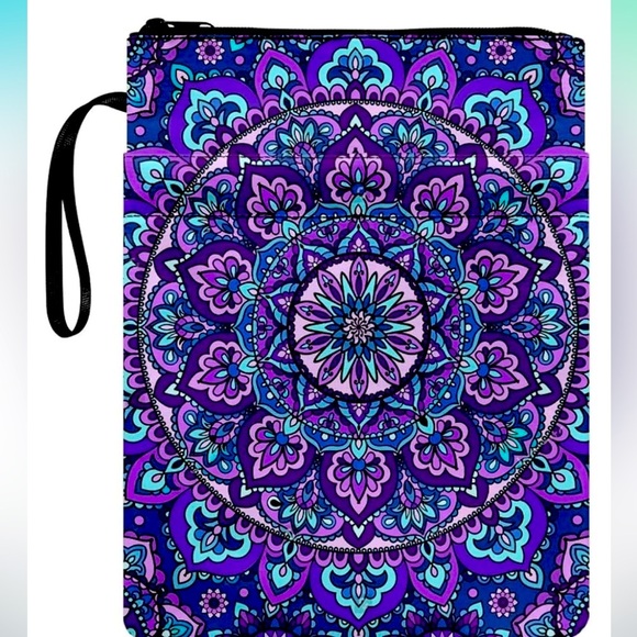 Boho Mandala Lotus Book Sleeve - Picture 1 of 3